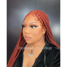 Load image into Gallery viewer, Knotless Braid Wig, HD Full Lace, color 350, Waist Length, Glueless - Gina