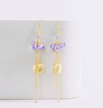 Load image into Gallery viewer, Aquamarine En Pointe Earrings