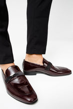 Load image into Gallery viewer, The Dodoma Burgundy Patent Leather Loafer Men Shoe