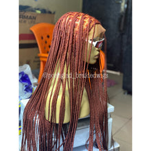 Load image into Gallery viewer, Knotless Braid Wig, HD Full Lace, color 350, Waist Length, Glueless - Gina