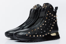 Load image into Gallery viewer, The Infanta High-Top Black Spike Leather Women Sneaker Limited Edition
