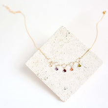 Load image into Gallery viewer, Rose Quartz Gemstone Mini Sparkler Necklace