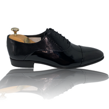 Load image into Gallery viewer, The Lima Black Patent Leather Cap Toe Oxford Shoe Final Sale!