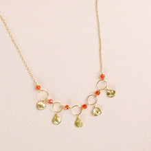 Load image into Gallery viewer, Black Spinel Mini Chain Loop Necklace