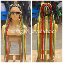 Load image into Gallery viewer, Pop Smoke Wig "Swiss Full Lace" Mixed Colors