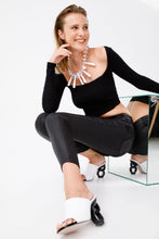 Load image into Gallery viewer, The Cymmer White Leather Women Sandal