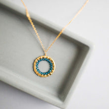 Load image into Gallery viewer, London Blue Quartz Halo Jewelry Set