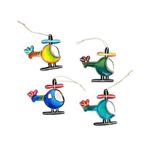 Load image into Gallery viewer, Helicopter Ornament  (Sold Individually)