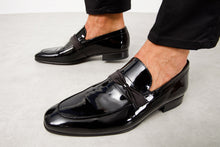 Load image into Gallery viewer, The Dodoma Black Patent  Leather Loafer Men Shoe
