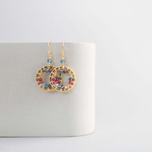 Load image into Gallery viewer, Rainbow Halo Mini Earrings