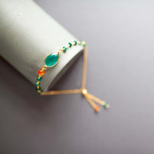 Load image into Gallery viewer, Bracelet Set: Green Onyx and Green Jade