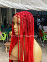 Load image into Gallery viewer, Knotless Braid Wig - Premium Red Calf Length - Kendal