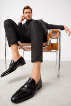 Load image into Gallery viewer, The Dodoma Black Patent  Leather Loafer Men Shoe