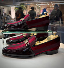 Load image into Gallery viewer, The Pontalto Leather Men Shoe Burgundy Bit Loafer