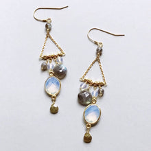 Load image into Gallery viewer, Opalite Chandie Earrings
