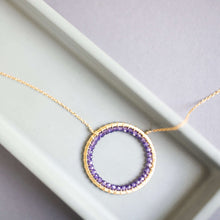 Load image into Gallery viewer, Amethyst Halo Jewelry Set