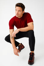 Load image into Gallery viewer, The Houston Leather Burgundy Lace-Up Casual Men Boot with a Zipper