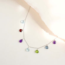 Load image into Gallery viewer, Gold Rainbow Sparkler Necklace