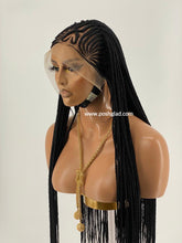 Load image into Gallery viewer, Cornrow Braid Wig "13 by 4 Lace Frontal" Wig Val