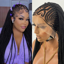 Load image into Gallery viewer, Cornrow Braid Wig "13 by 4 Lace Frontal" Wig Val