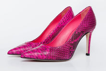 Load image into Gallery viewer, The Queen Fuchsia Pythn Leather Pump Women Shoe