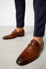 Load image into Gallery viewer, The Johannesburg Brown Leather Dress Loafer Men  Shoe