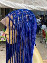 Load image into Gallery viewer, Shade knotless (PREMIUM BLUE) cost extra $50 for calf length