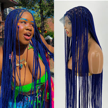 Load image into Gallery viewer, Shade knotless (PREMIUM BLUE) cost extra $50 for calf length