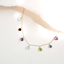 Load image into Gallery viewer, Silver Rainbow Sparkler Necklace