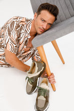 Load image into Gallery viewer, The Reno Green Leather Men Sneaker Final Sale!