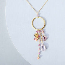 Load image into Gallery viewer, The Ammil Necklace - Rose Pink Gemstones