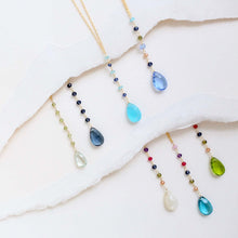 Load image into Gallery viewer, White Chalcedony Rainbow Yoga Pendant
