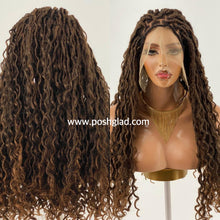 Load image into Gallery viewer, Distressed Locs Wig, Color 1B/27/30, Swiss Full Lace, Midback Length - Ready To Ship