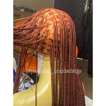 Load image into Gallery viewer, Knotless Braid Wig, HD Full Lace, color 350, Waist Length, Glueless - Gina