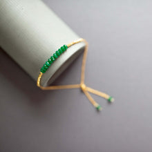Load image into Gallery viewer, Green Jade Adjustable Stacking Bracelet