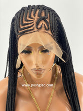 Load image into Gallery viewer, Cornrow Braid Wig "13 by 4 Lace Frontal" Wig Val