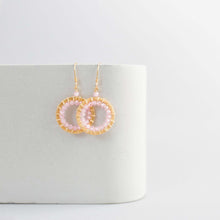 Load image into Gallery viewer, Rose Quartz Halo Jewelry Set