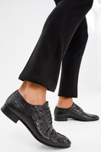 Load image into Gallery viewer, The Randor Black Crocodile Leather Oxford Men Shoe