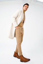 Load image into Gallery viewer, The Wellington Tan Handwoven Leather Men Boot with a Zipper Final Sale!