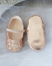 Load image into Gallery viewer, Rock Glitter Mary Jane Ballet Flats