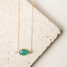 Load image into Gallery viewer, Green Apatite Gold Minimalist Necklace