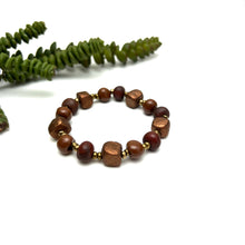 Load image into Gallery viewer, Bronze Ceramic Bracelet