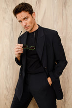 Load image into Gallery viewer, The Houston Leather Black Lace-Up Casual Men Boot with a Zipper