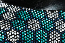 Load image into Gallery viewer, The Doha Turqoise Glitter Leather Block Pump Women Shoe