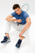 Load image into Gallery viewer, The Hoskova Navy Blue Leather Men Sneaker