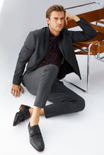 Load image into Gallery viewer, The Turan Black Woven Double Monk Strap Dress Men Shoe