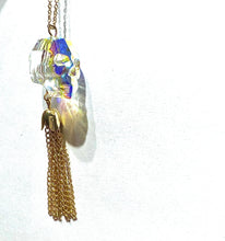 Load image into Gallery viewer, Skull Aurora borealis Swarovski skull necklace