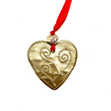 Load image into Gallery viewer, Whimsical Metal Heart Ornament
