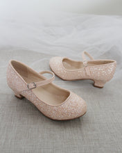 Load image into Gallery viewer, Rock Glitter Mary Jane with Glitter Heels for Girls