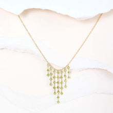 Load image into Gallery viewer, Peridot Mini Fringe Necklace